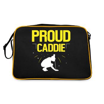 Fier Caddie Golfeur Golf Profession Golf - Sac Retro - noir/or - Dos