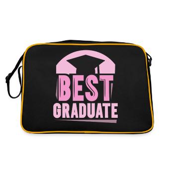 Best Graduate Girl Graduate Graduate - Retro Bag - black/gold - Back