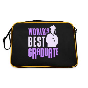 World's Best Graduate Graduation Party Graduates - Retro Bag - black/gold - Back