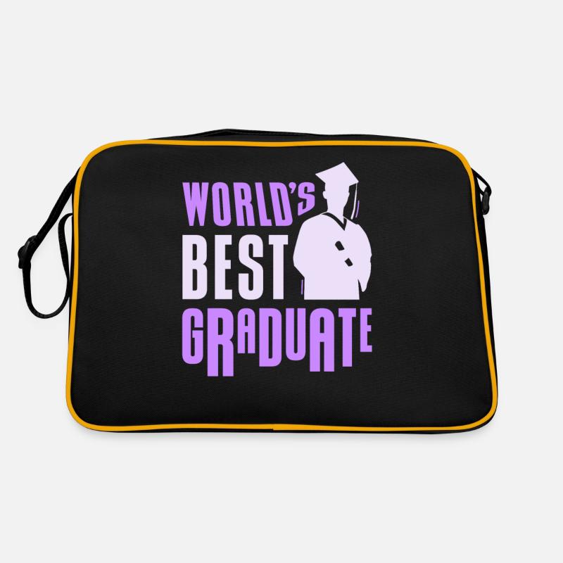 Weltbester Absolvent Graduiertenfest Graduierte Retro Tasche