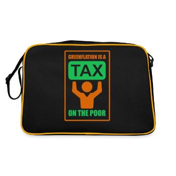 La Greenflation est une taxe sur les pauvres verts - Sac Retro - noir/or - Dos
