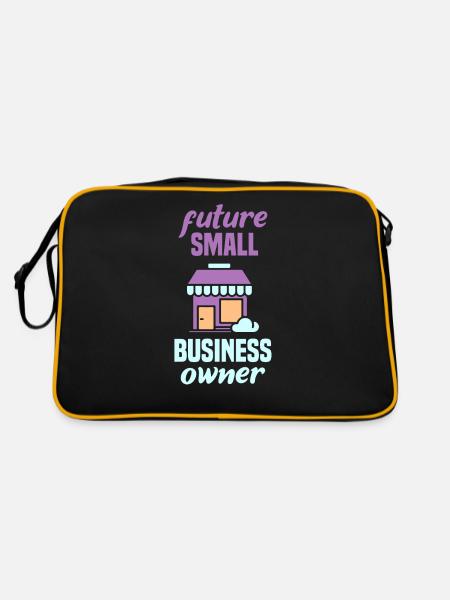 Zukünftiger Inhaber Eines Kleinunternehmens CEO - Retro Tasche - Schwarz/Gold - Hinten