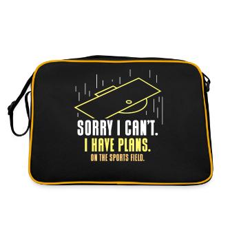 Je ne peux pas avoir quelque chose en tête sur le terrain de sport - Sac Retro - noir/or - Dos