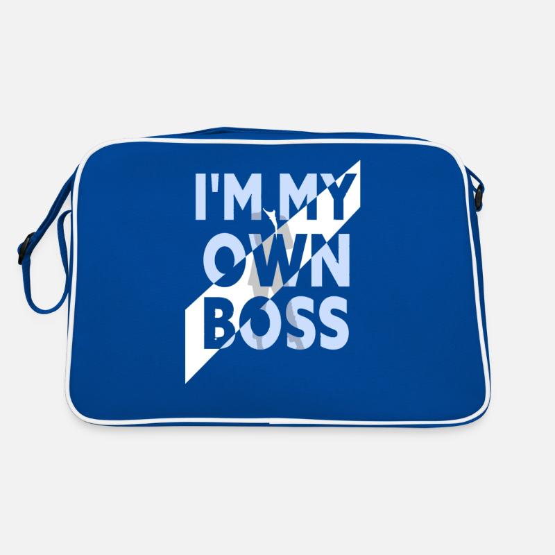 Ich Bin Mein Eigener Chef Unternehmer CEO Gründer Retro Tasche