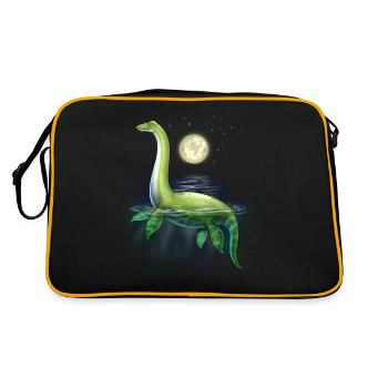 Loch Ness Monster - Retro Bag - black/gold - Back