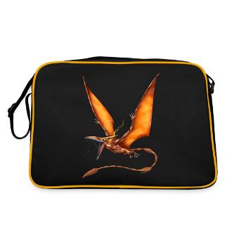 Kongamato Cryptozoology Bird - Retro Bag - black/gold - Back