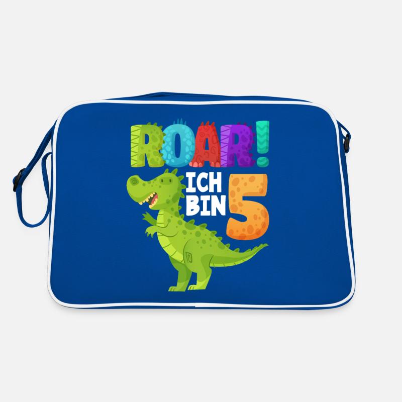 Ich Bin 5 Dinosaurier 5. Geburtstag Jungs Geschenk Retro Tasche