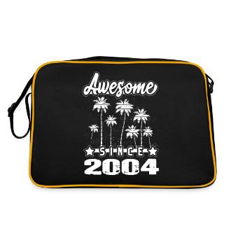 Awesome Since 2004 - Retro Bag - black/gold - Back