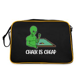 Chalk Is Cheap Billiard Gift - Retro Bag - black/gold - Back