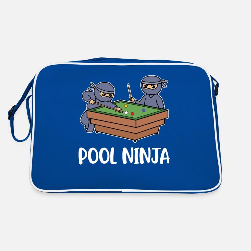 Pool Ninja Billard Geschenk Retro Tasche