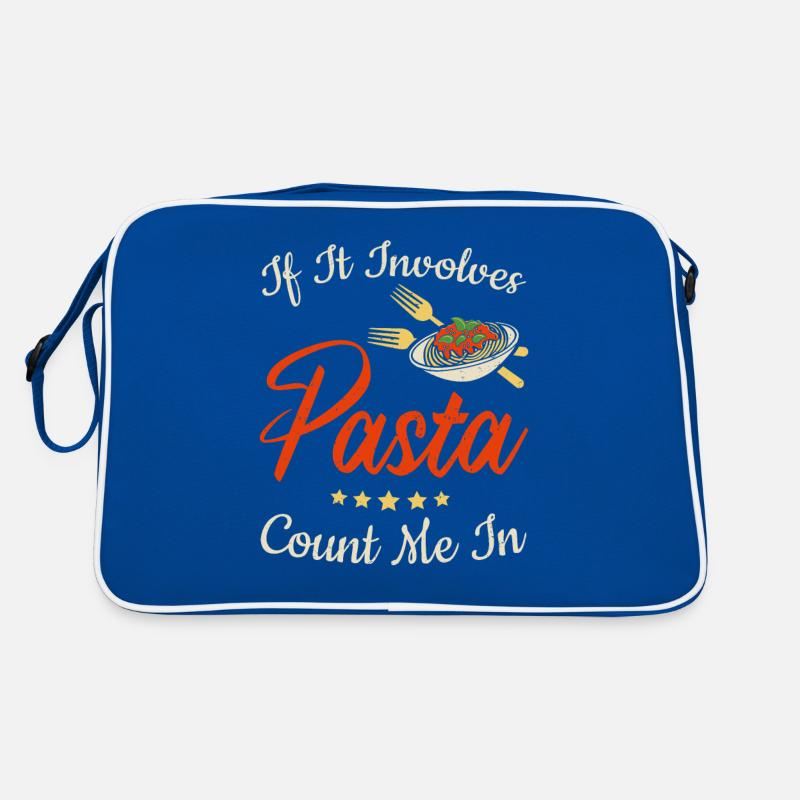 If It Involves Pasta Count Me In Retro Bag