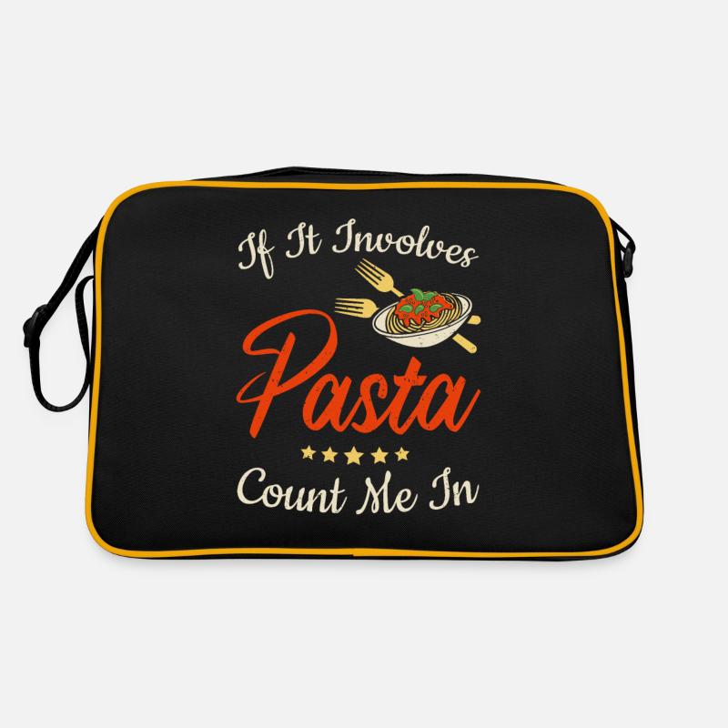 If It Involves Pasta Count Me In Retro Bag