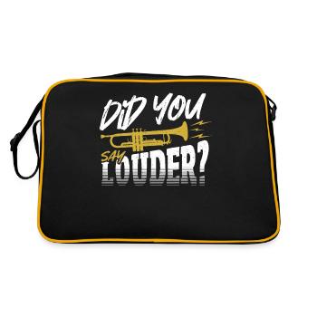 Did You Say Louder? Trumpet Trumpeter - Retro Bag - black/gold - Back