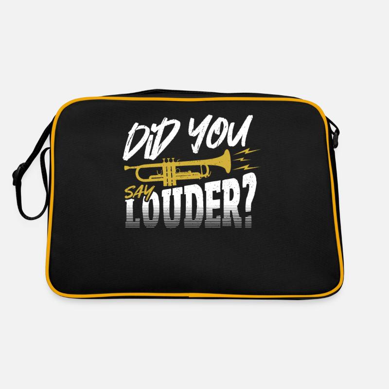 Avez-vous dit plus fort? Trompette Trompette Sac Retro