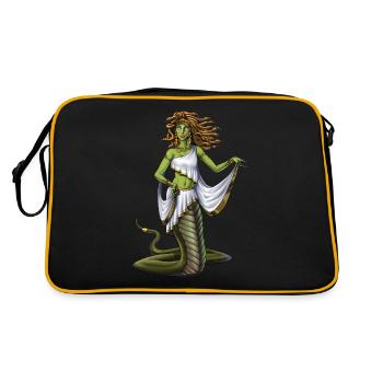 Ancient Greek Goddess Medusa - Retro Bag - black/gold - Back