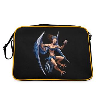 Greek Mythology Deity Harpy - Retro Bag - black/gold - Back