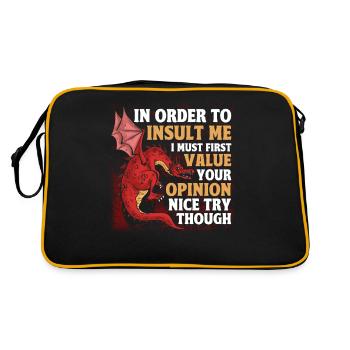 Je dois d’abord apprécier votre avis Dragon - Sac Retro - noir/or - Dos