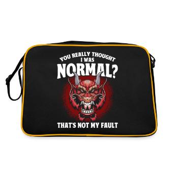 Tu pensais vraiment que j’étais un dragon normal - Sac Retro - noir/or - Dos