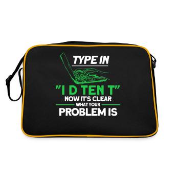 Now it's clear what your problem is sysadmin - Retro Bag - black/gold - Back
