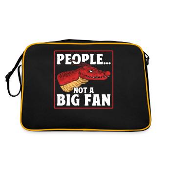 Les gens qui ne sont pas un grand fan du Dragon Grincheux - Sac Retro - noir/or - Dos