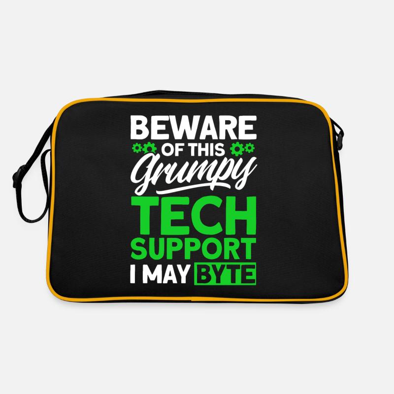 Méfiez-vous du support technique grincheux Sac Retro