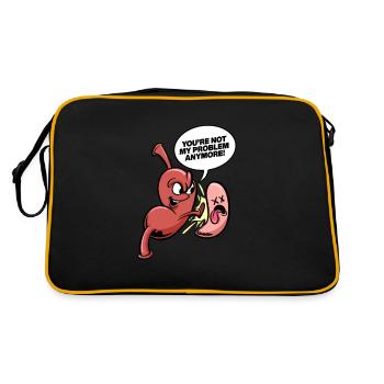 Pas mon problème De chirurgie bariatrique à manchon gastrique - Sac Retro - noir/or - Dos