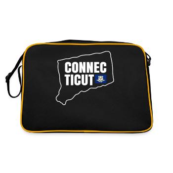 Connecticut maison fier cadeau - Sac Retro - noir/or - Dos