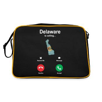 Traveler Delaware cadeau - Sac Retro - noir/or - Dos