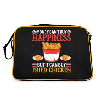 Fast Food Fried Chicken Foodaholic Lifestyle Gesche - Retro Bag - black/gold - Back