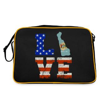 Cher cadeau delaware - Sac Retro - noir/or - Dos