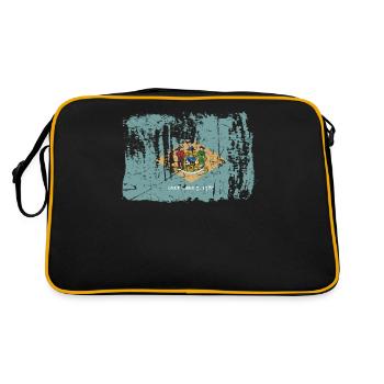 Delaware Home Pride Cadeau - Sac Retro - noir/or - Dos