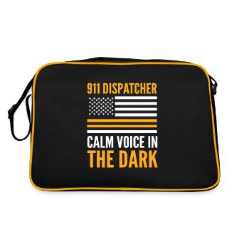 Dispatcher Calm Voice In The Dark Dispatcher - Retro Bag - black/gold - Back