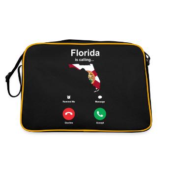 Visit Florida Gift - Retro Bag - black/gold - Back