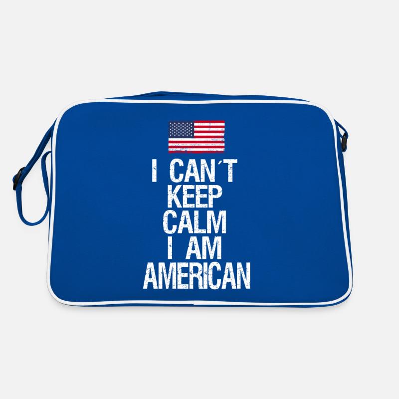 I can not Keep Calm I am American Retro Bag