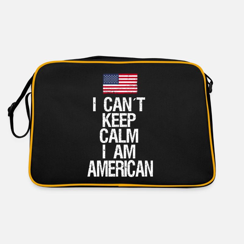 I can not Keep Calm I am American Retro Bag