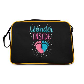 Miracle à l’intérieur du bébé enceinte à l’intérieur de Sweet - Sac Retro - noir/or - Dos