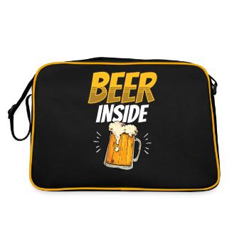 Beer Inside Drink beer Inside Drinker - Retro Bag - black/gold - Back