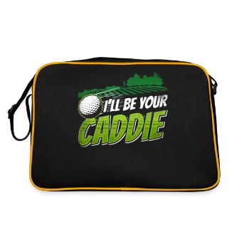 I will be your caddie Golf Golf golfer - Retro Bag - black/gold - Back