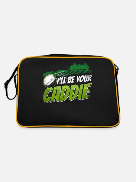 I will be your caddie Golf Golf golfer - Retro Bag - black/gold - Back