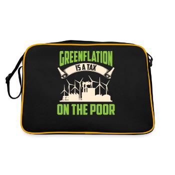 L’inflation verte est une taxe pour les pauvres Verts - Sac Retro - noir/or - Dos