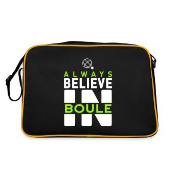 Club de boules Boccia Pentaque Joueur Hobby - Sac Retro - noir/or - Dos