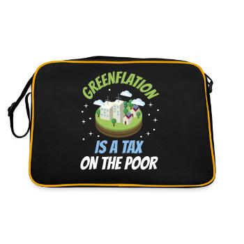 L’inflation verte est une taxe pour les pauvres Verts - Sac Retro - noir/or - Dos