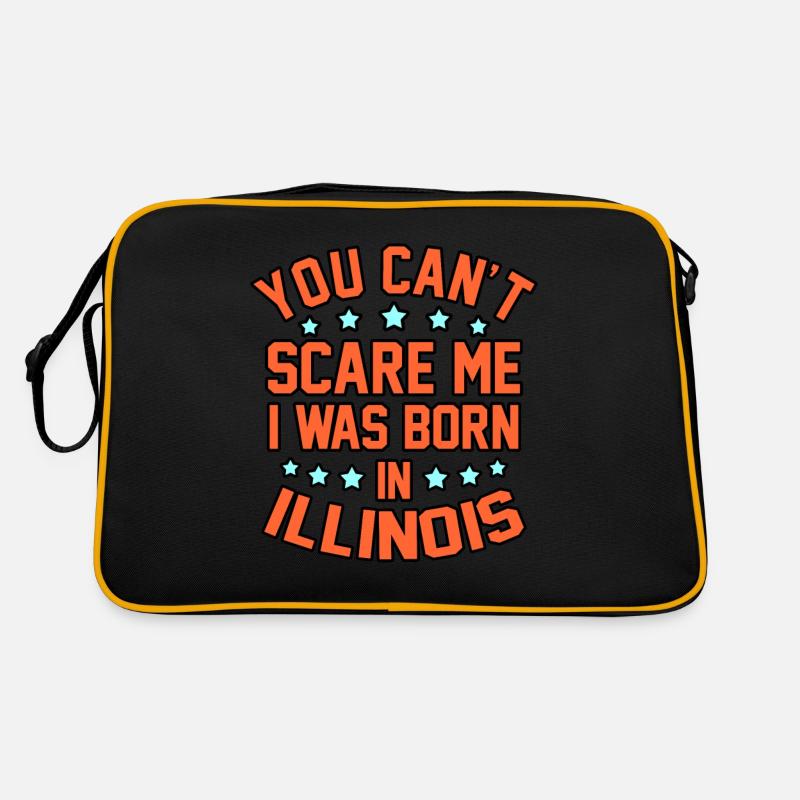 Geboren In Illinois Geschenk Retro Tasche