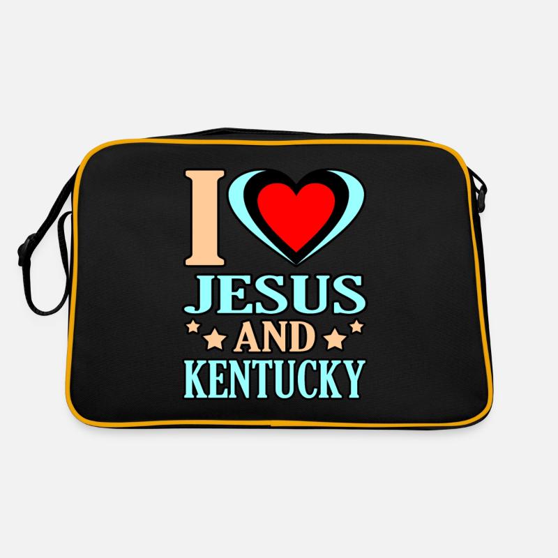 J’aime Jésus et le cadeau du Kentucky Sac Retro
