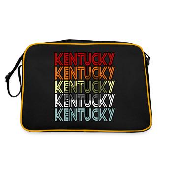 Kentucky resident gift - Retro Bag - black/gold - Back