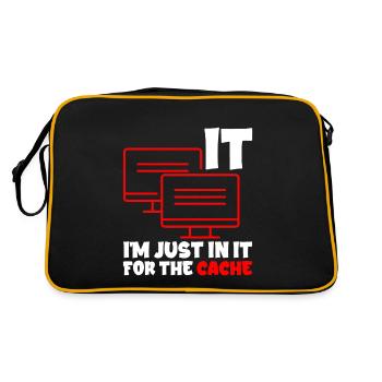 I'm Just In It For The Cache 2 - Retro Bag - black/gold - Back