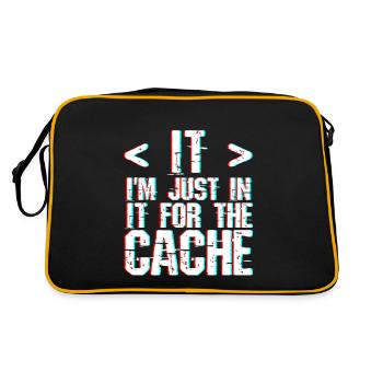 I'm Just In It For The Cache 3 - Retro Bag - black/gold - Back
