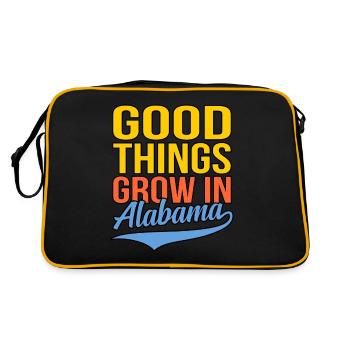Grow In Alabama Gift - Retro Bag - black/gold - Back
