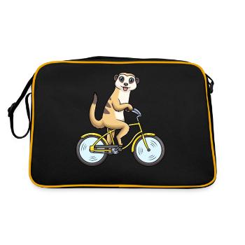 Suricates Cyclisme Surikat Vélo Vélo - Sac Retro - noir/or - Dos