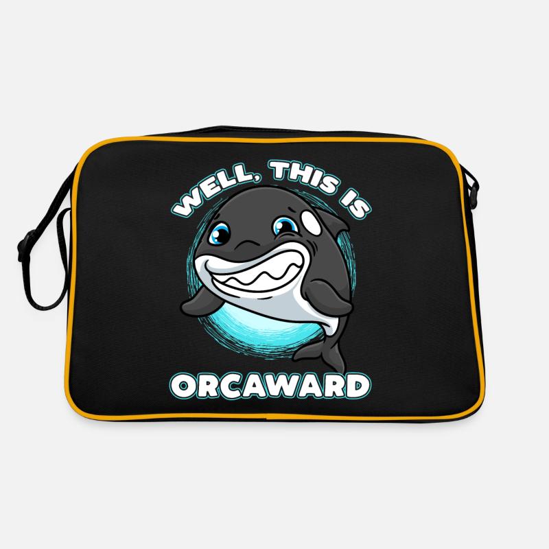 Schwertwal Orca Delfin Killerwal Retro Tasche